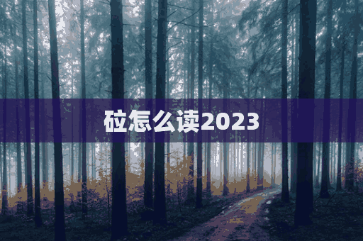 砬怎么读2023